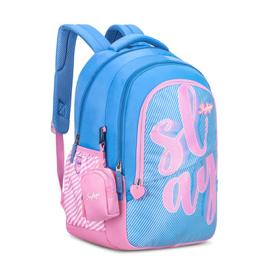 PEARL 05 SCHOOL BACKPACK BLUE PINK