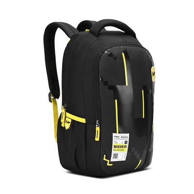 Skybags Grad V2 Black, Laptop backpack, 30L, Spacious, 2 Compartment, organiser, Rain Cover, Secret pocket, Padded back, Backpack for men women, Premium TPE Fabric, 1 Year International warranty