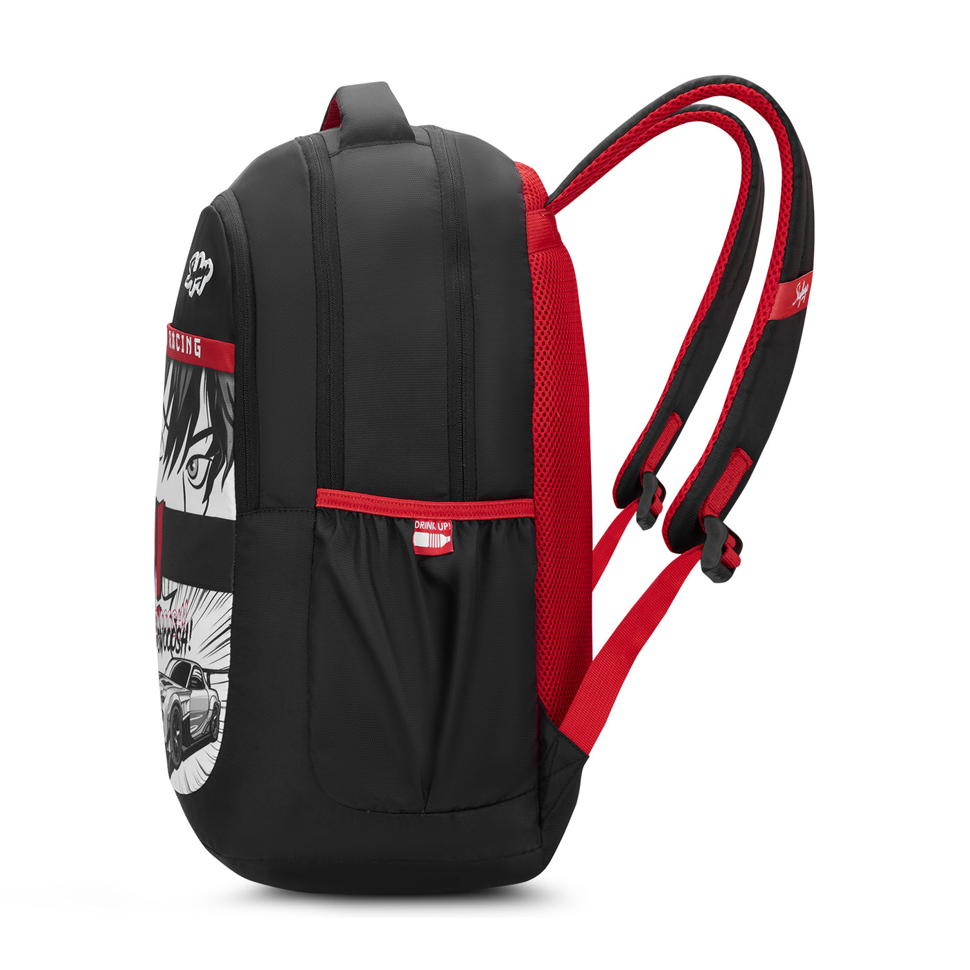 Skybags KYRO RC 01 SCBP SWOOSH RED BLACK