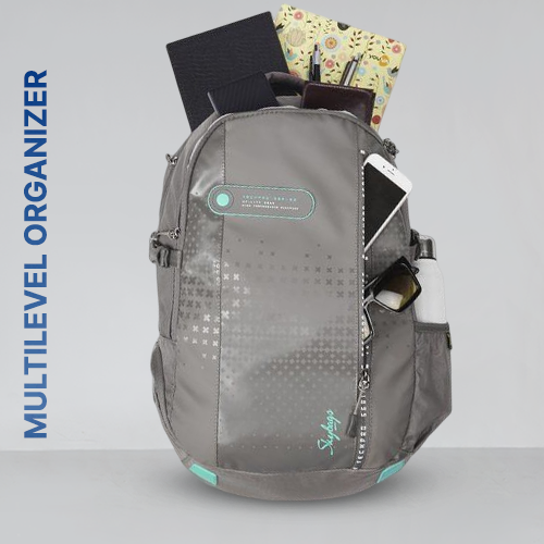 Skybags crew 4 laptop backpack grey 34 l laptop backpack shop