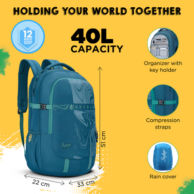 VESPER 40L LAPTOP BACKPACK 03 (E) TEAL