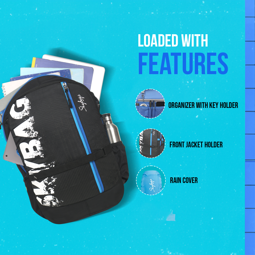 Skybags Strider Nxt 01 Laptop Backpack H Black