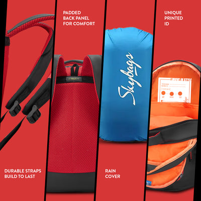 Skybags KYRO RC 02 SCBP WARRIOR RED BLACK