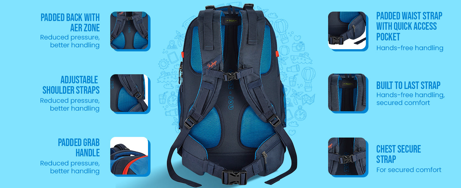 Skybags vulcan 45 hot sale