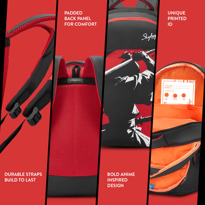Skybags KYRO 02 SCBP KATANA RED BLACK