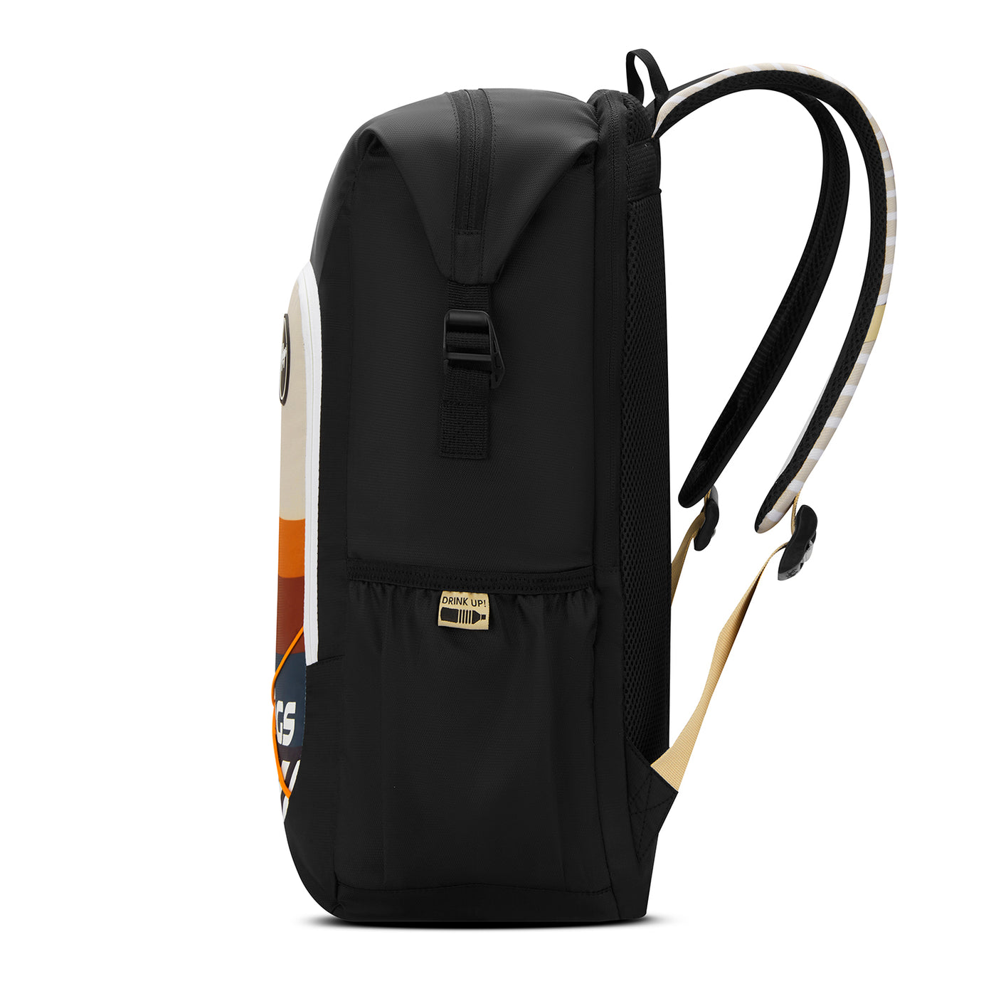 Skybags Yolo Black , Laptop Backpack, unisex, casual bag, Side bottle pocket, organiser, 2 compartment, 35 litres, Light weight bag, backpack for Men Women, 1 Year International Warranty