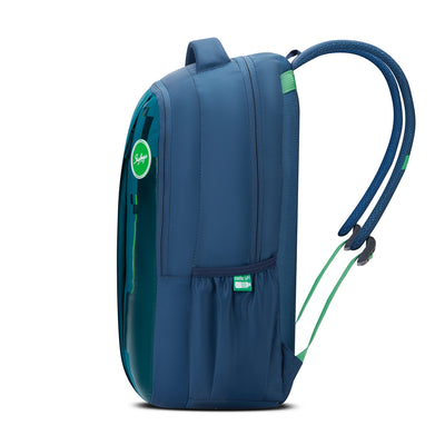 Skybags Grad V2 Green, Laptop backpack, 30L, Spacious, 2 Compartment, organiser, Rain Cover, Secret pocket, Padded back, Backpack for men women, Premium TPE Fabric, 1 Year International warranty