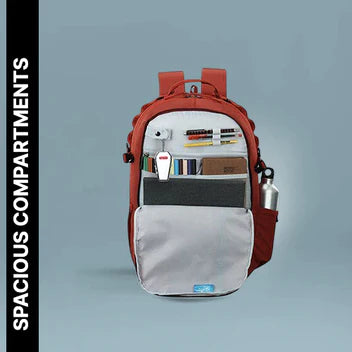 Skybags Campus Plus XL 02 Laptop Backpack Red A+ Banner 4