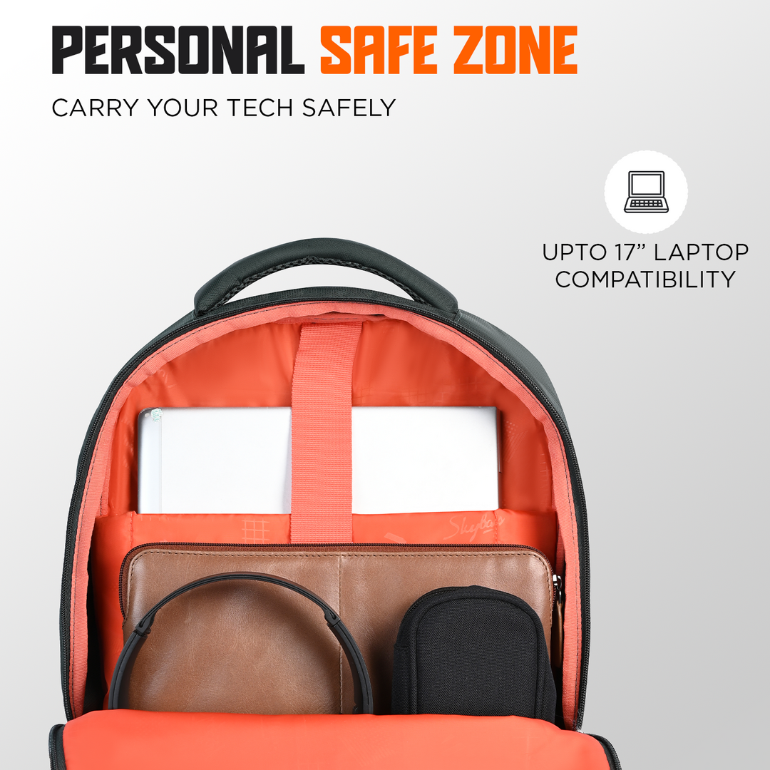 Skybags ZINEX 30L LAPTOP BACKPACK 01 BLACK