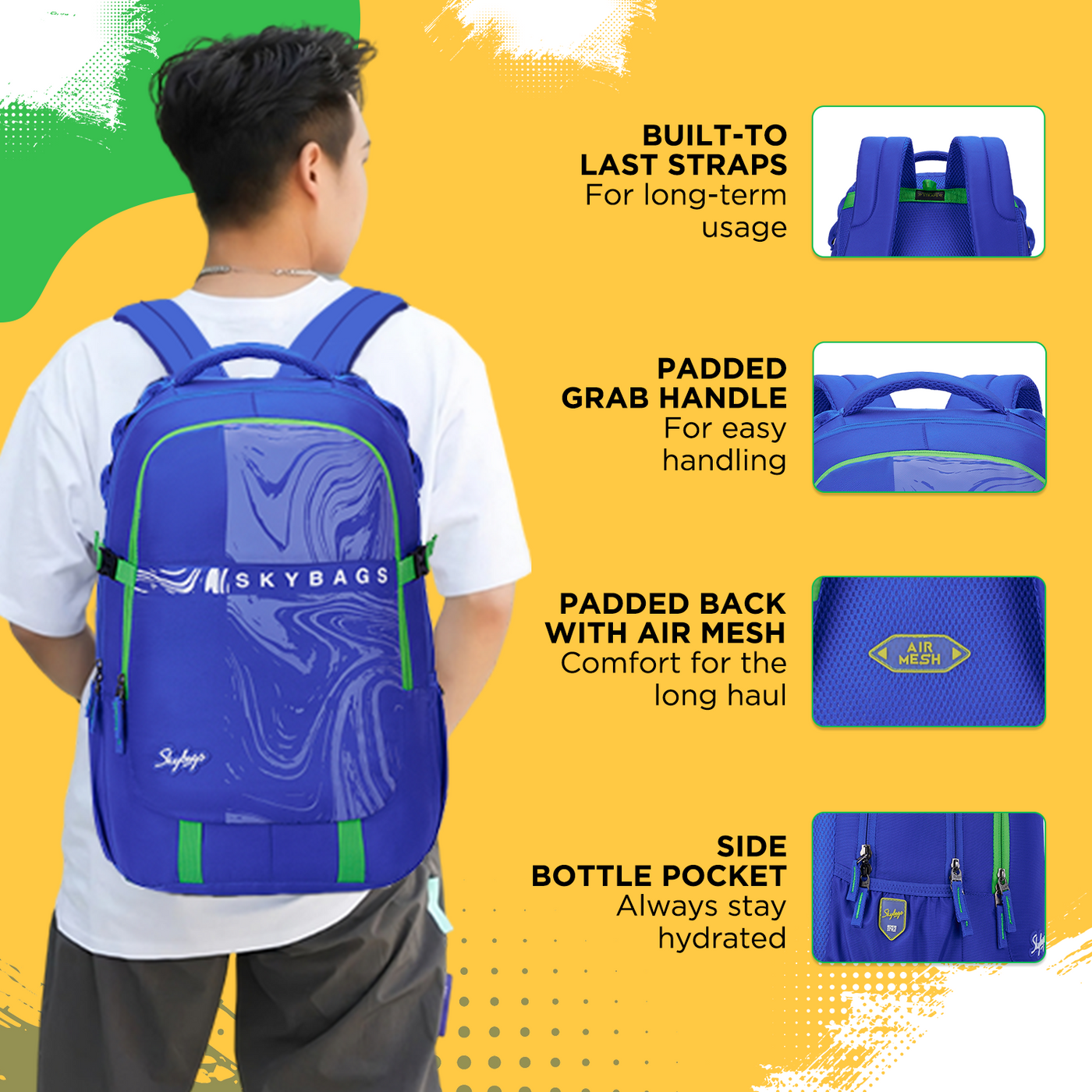 VESPER 40L LAPTOP BACKPACK 04 (E) BLUE