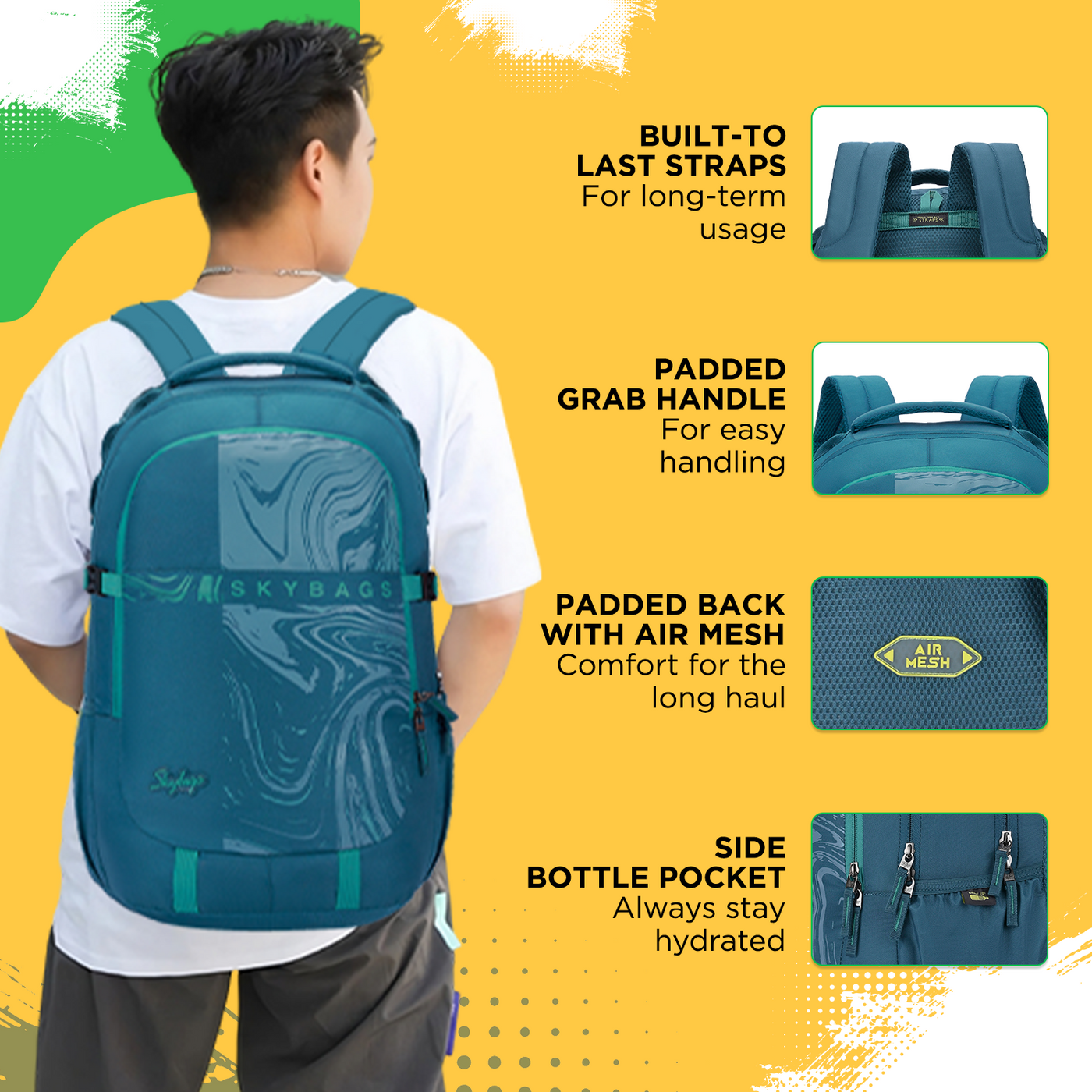 VESPER 40L LAPTOP BACKPACK 03 (E) TEAL