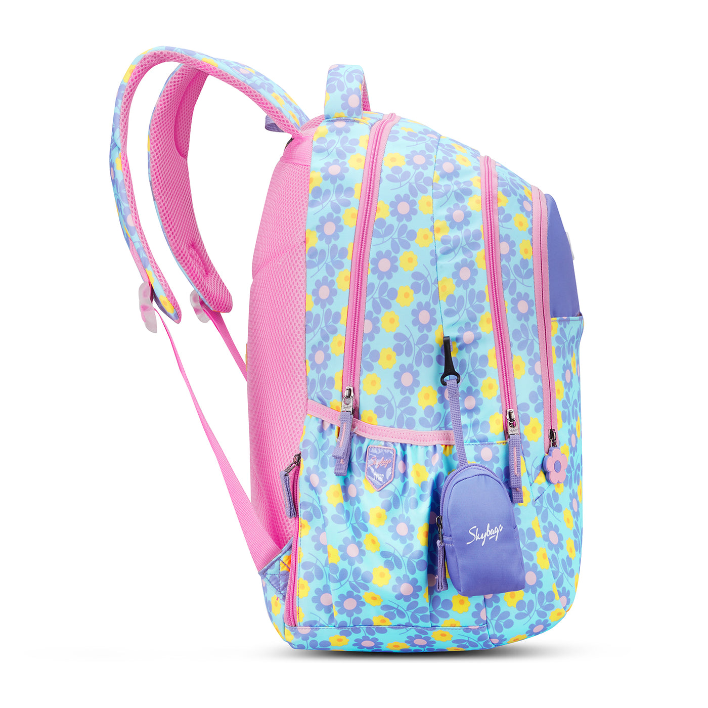 Skybags JADE 02 FLORAL SCL BP PURPLE