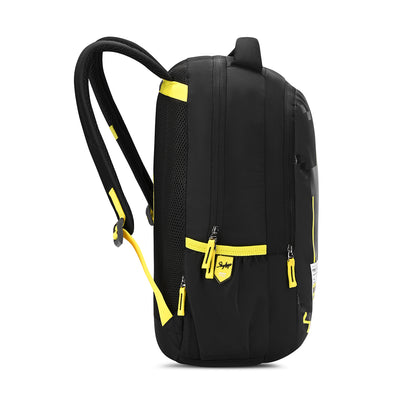 Skybags Grad V2 Black, Laptop backpack, 30L, Spacious, 2 Compartment, organiser, Rain Cover, Secret pocket, Padded back, Backpack for men women, Premium TPE Fabric, 1 Year International warranty