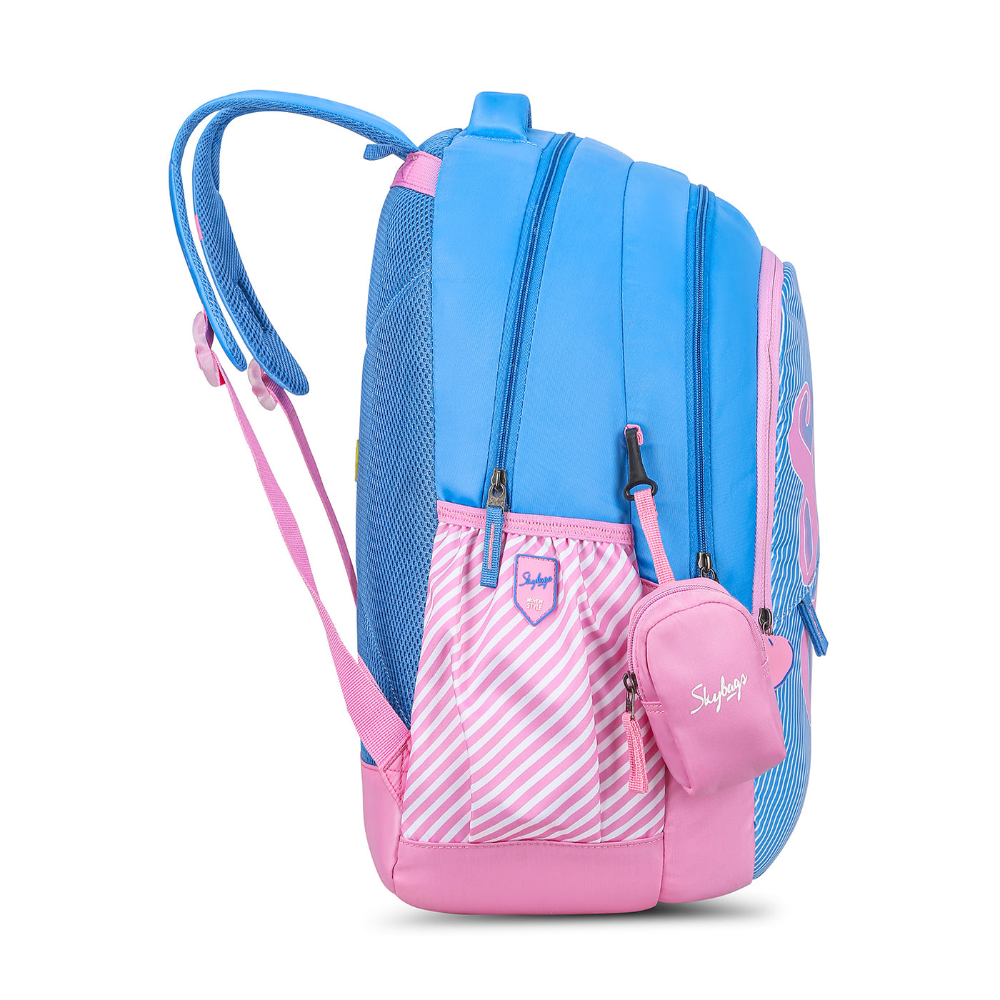 PEARL 05 SCHOOL BACKPACK BLUE PINK