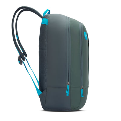 Skybags Tribe V2 Teal  Laptop Backpack, Casual Bag , unisex, 26Litres, 2 Compartment, Organiser, Premium TPE Fabric, Light Weight, Backpack for Men Women, 1 Year International Warranty