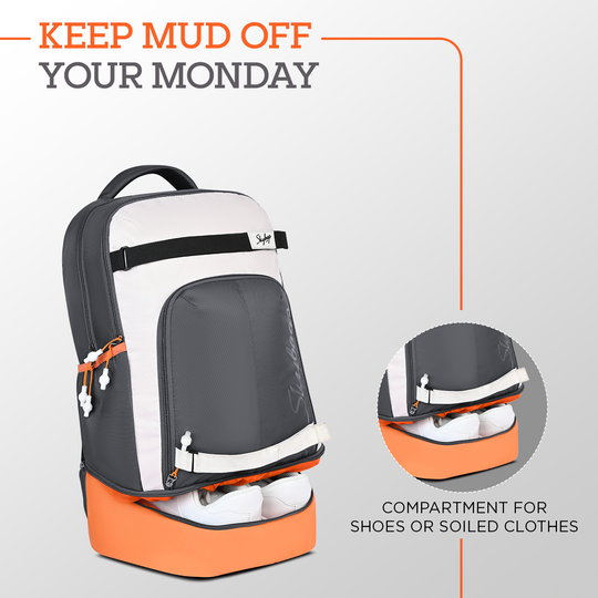 Skybags ACTIV 02 LAPTOP BP 40L ORANGE-BLACK