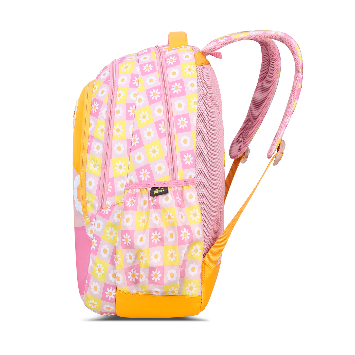 PEARL 01 SCHOOL BACKPACK PINK YELLOW