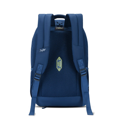 Skybags Grad V2 Blue, Laptop backpack, 30L, Spacious, 2 Compartment, organiser, Rain Cover, Secret pocket, Padded back, Backpack for men women, Premium TPE Fabric, 1 Year International warranty