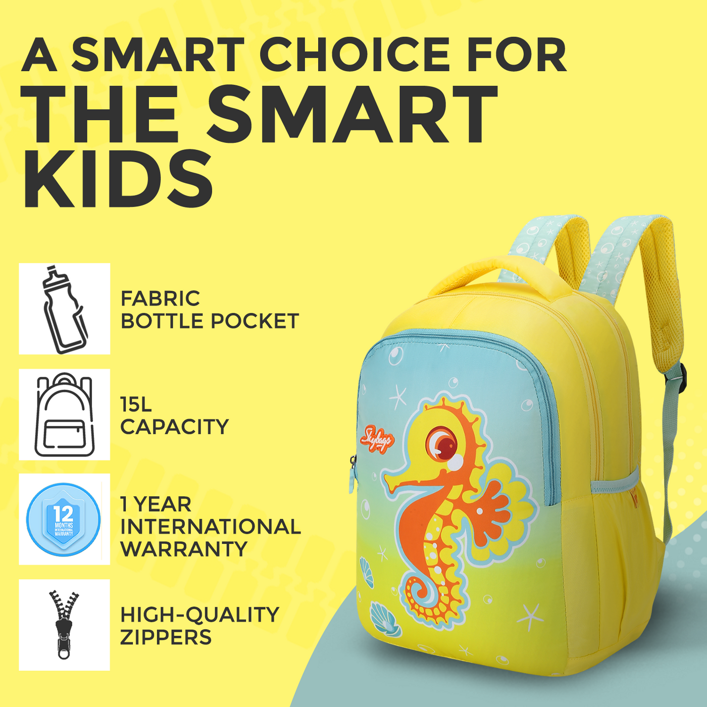 Skybags SNUGGLE 01 SCHOOL BACKPACK