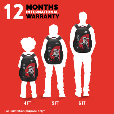 Skybags KYRO RC 02 SCBP WARRIOR RED BLACK