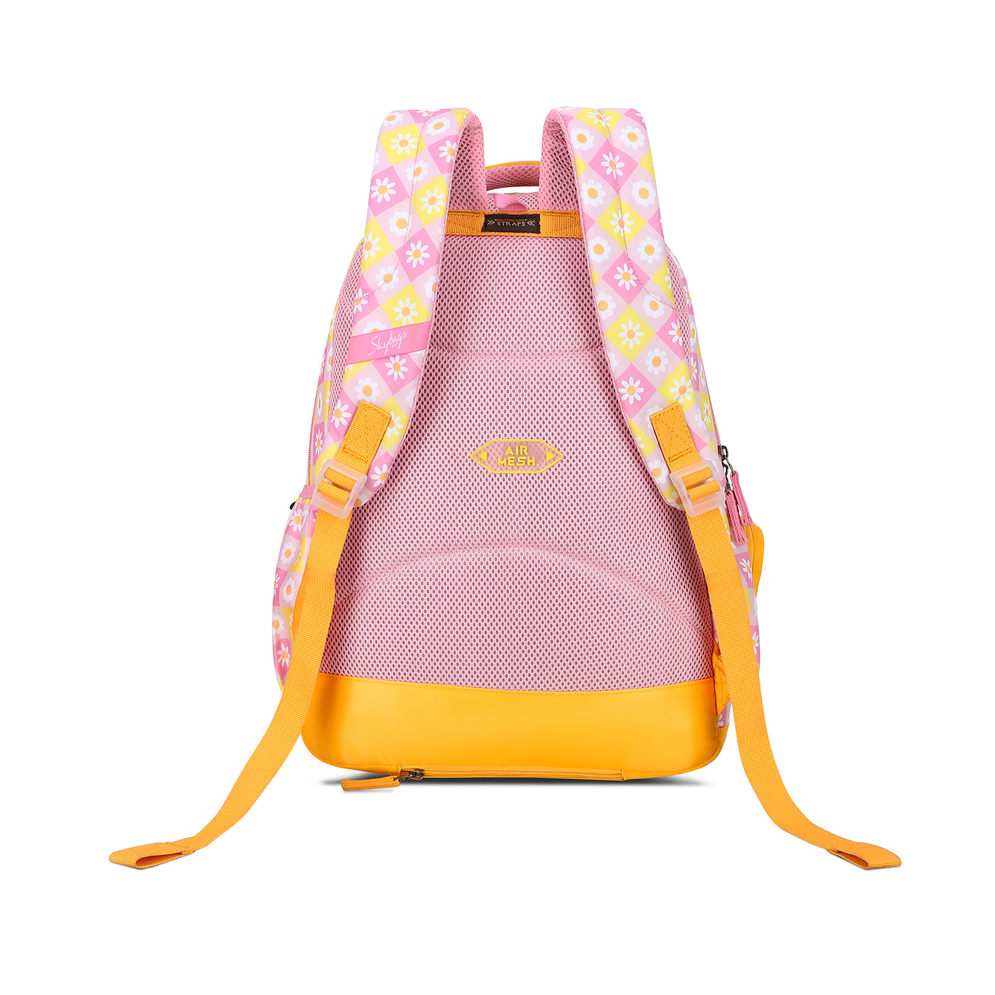 Pink yellow backpack best sale