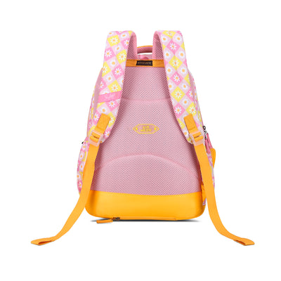 PEARL 01 SCHOOL BACKPACK PINK YELLOW