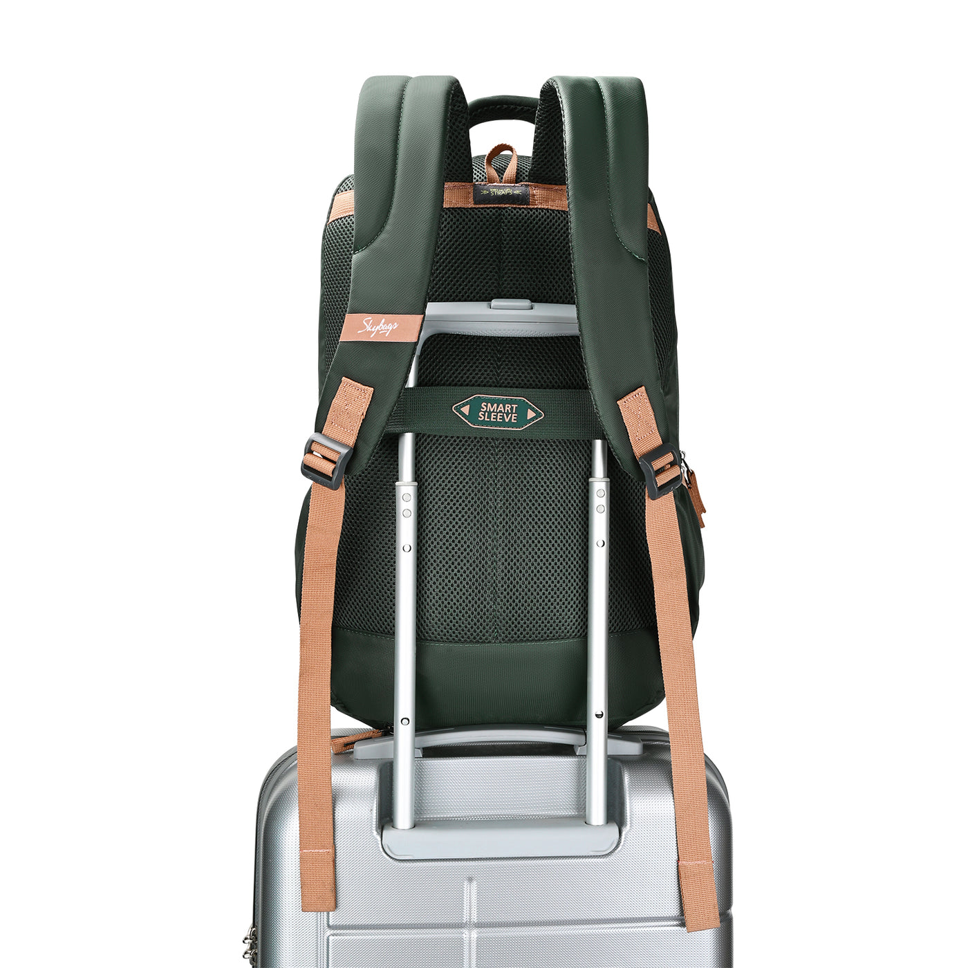 Skybags ZINEX 30L LAPTOP BACKPACK 01 DARK OLIVE