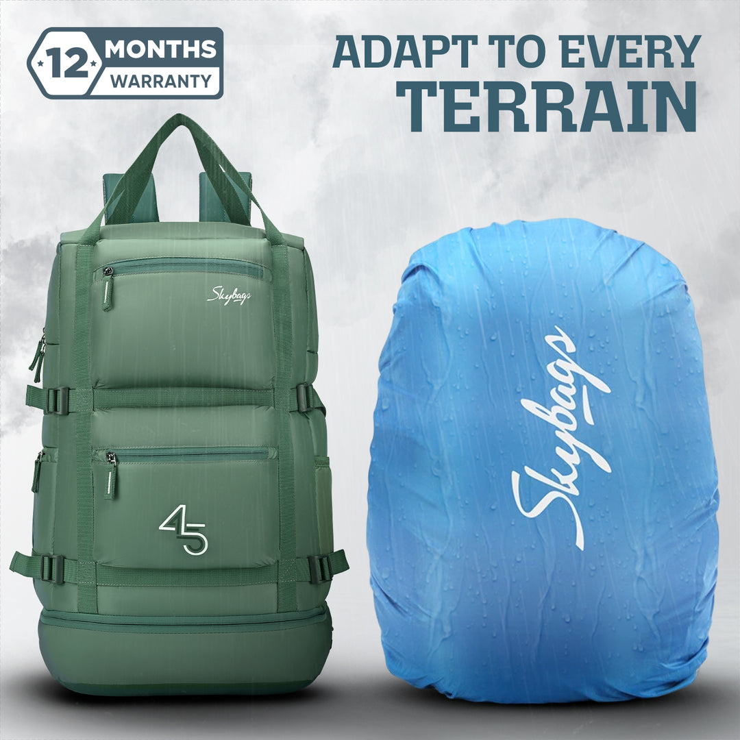 Skybags RIDGE V2 45L 02 LAPTOP WEEKENDER GREEN