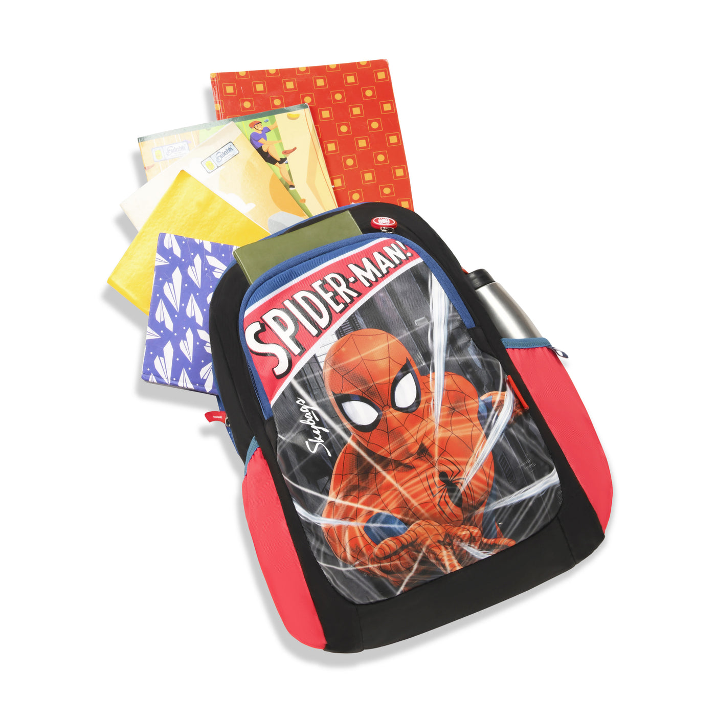 Skybags Spiderman Champ  01 Sc Bp Black And Blue