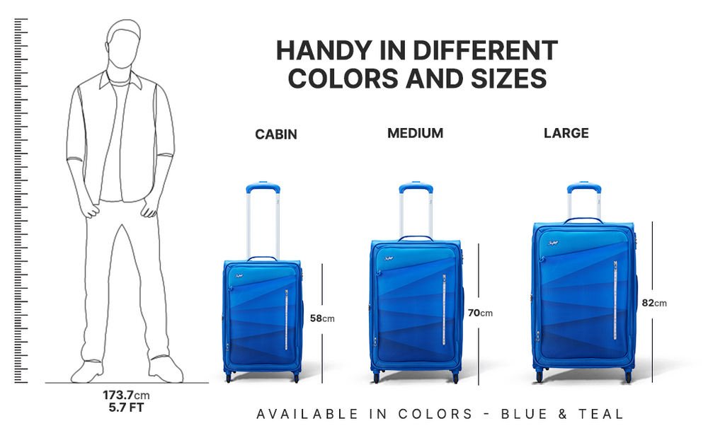 Skybags trolley bags sizes sales