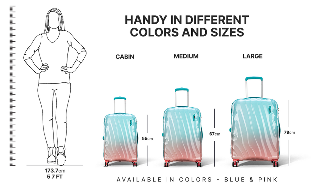 Skybags trolley size chart sales