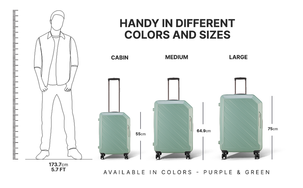 Skybags trolley bags sizes on sale