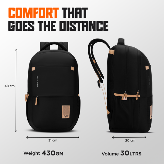 Skybags ZYNEX 30L LAPTOP BACKPACK 01 BLACK