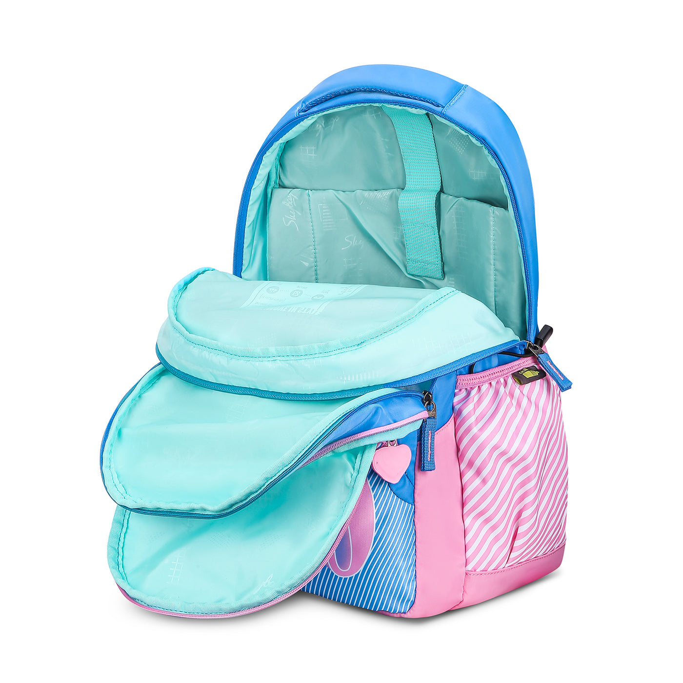 PEARL 05 SCHOOL BACKPACK BLUE PINK