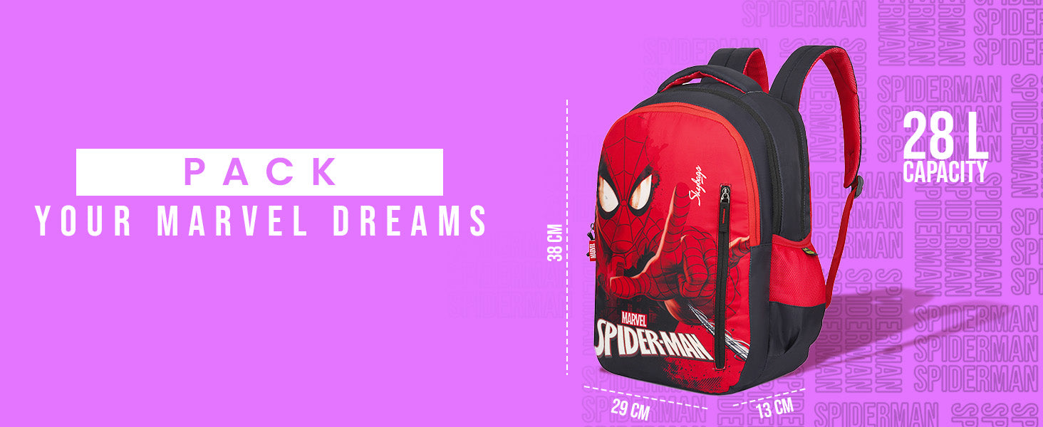 Marvel Spiderman Hardside Spinner Luggage for Kids - 18