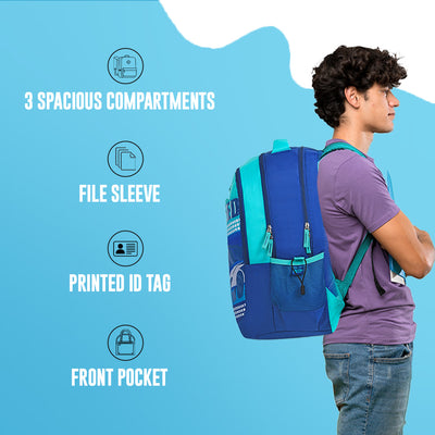 Skybags Squad Plus 06 "School Backpack Blue"