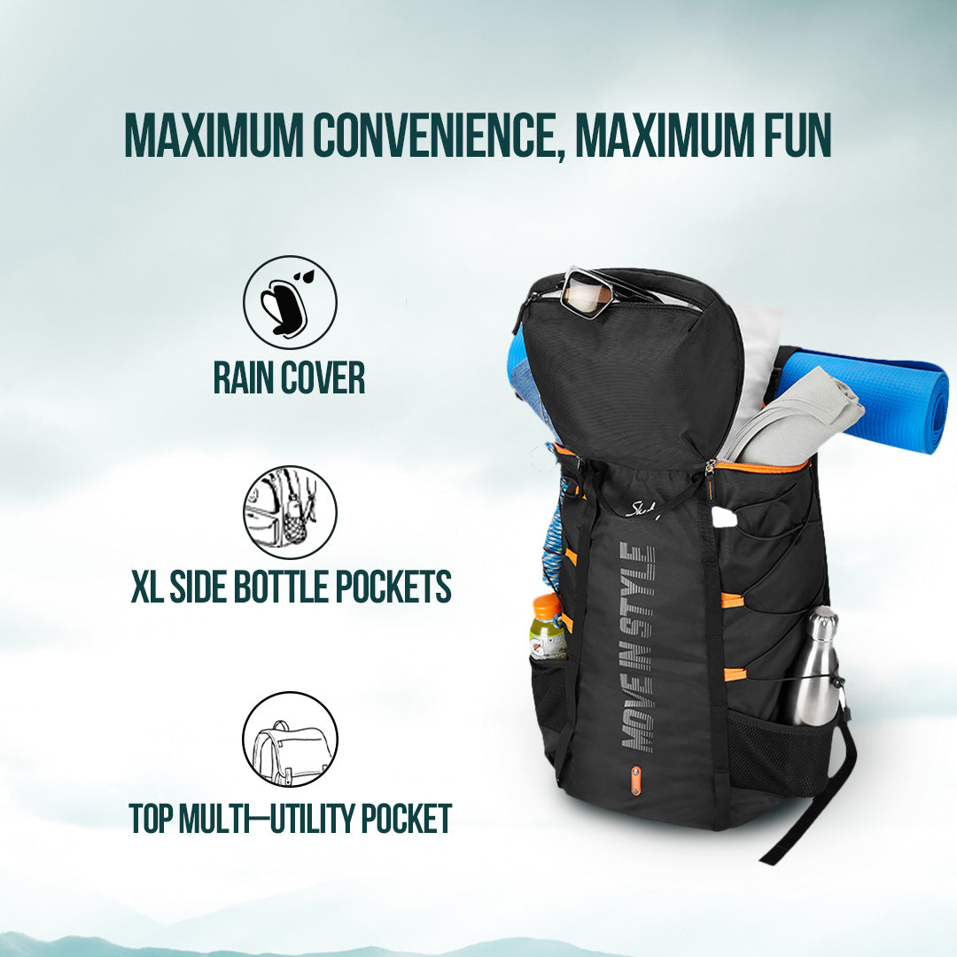 Skybags Hawk 01 Rucksack 45L Black