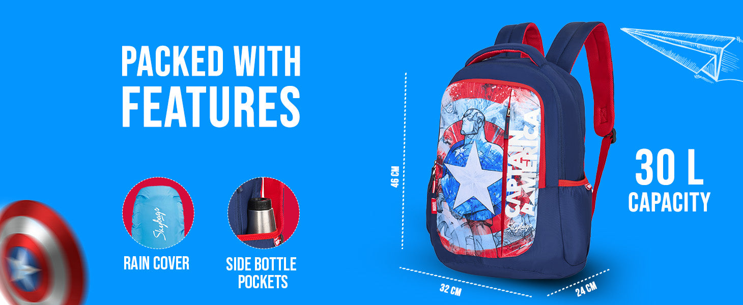 Skybags captain cheap america backpack