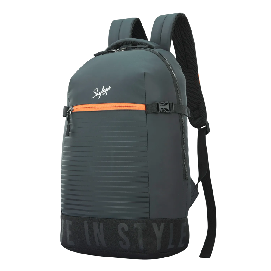 Skybags Boho  01 Backpack With Rain Cover  Black