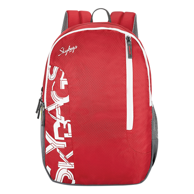 Skybags Brat Red Backpack With Padded Back Support 