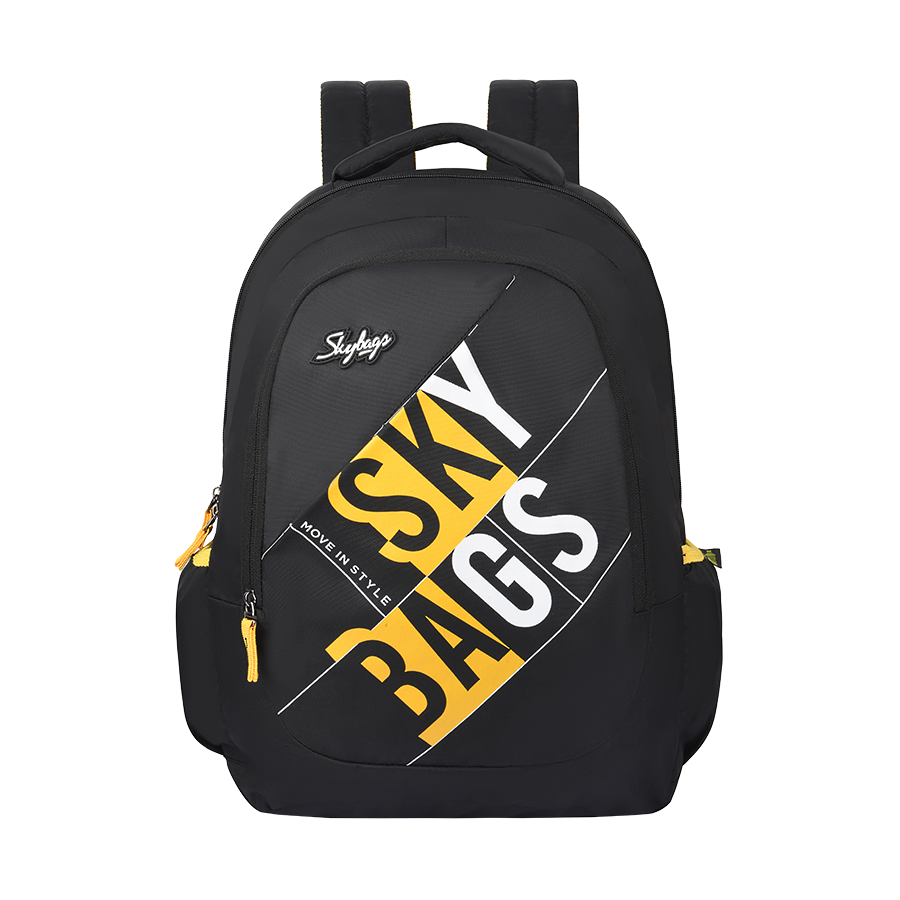 Skybags Kwid Black Backpack With Padded Shoulder Strap