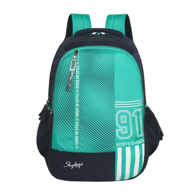 Skybags Shield Multi Organizer Teal Green Backpack