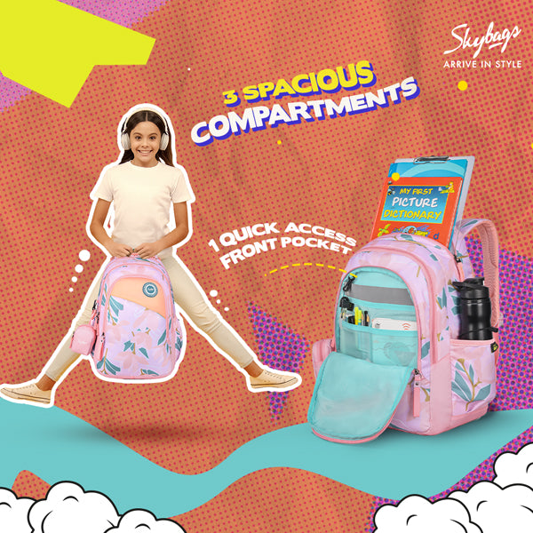 Skybags Bloom School Skybags For Girls Skybags In Pink Colour Discount