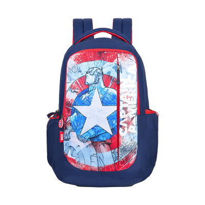 Skybags Captain America 41L Black Backpack with 3 Compartments