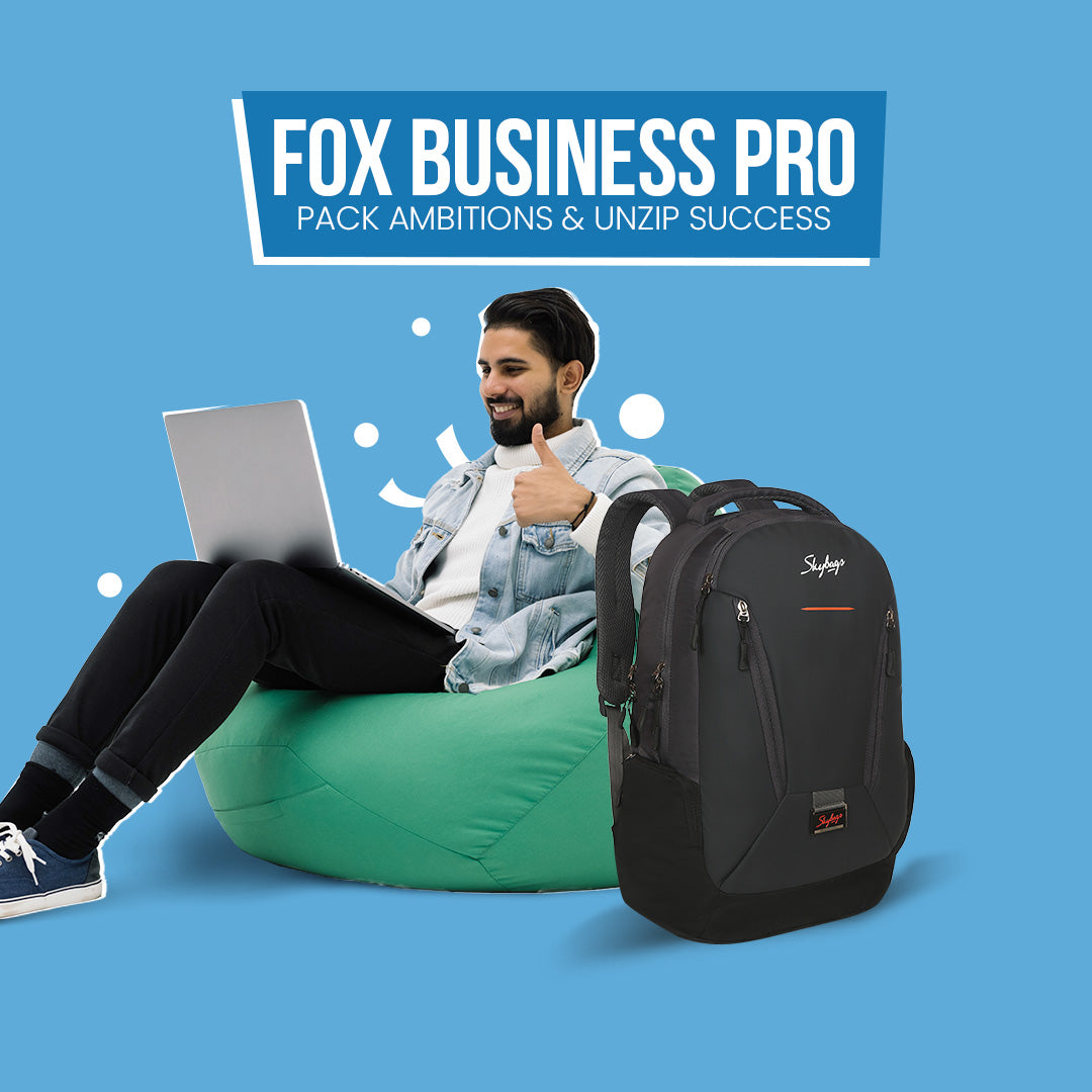 Skybags Fox Business Pro "Laptop Backpack (H) Grey"