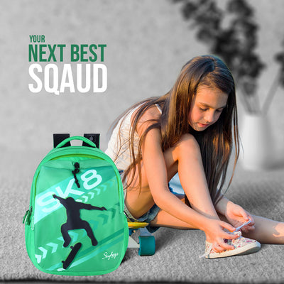 Skybags Squad Nxt 04 "School Backpack Teal Green"