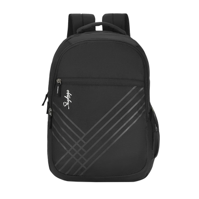 Skybags Chester Black Backpack with 2 Compartments