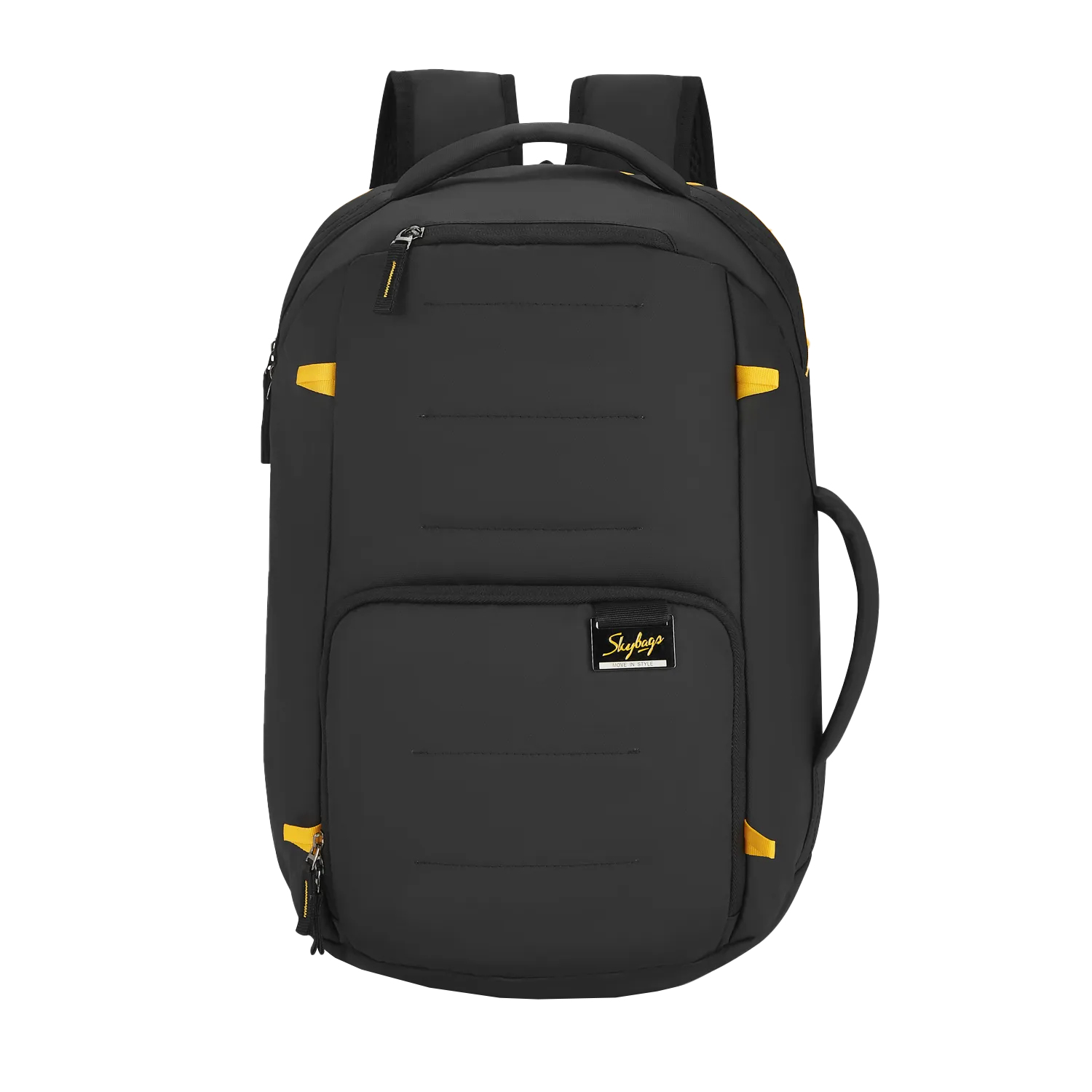 Skybags Offroader Nx With Front Slip Pocket Black Backpack 