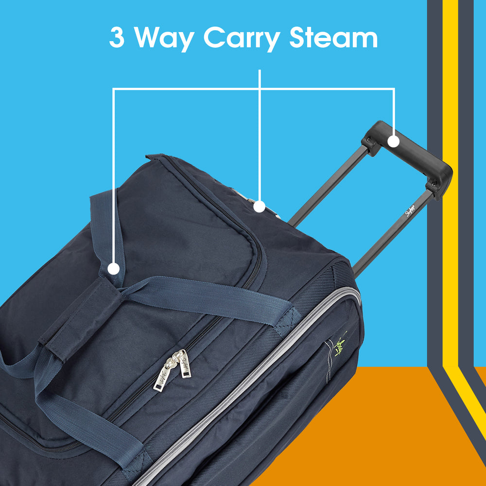 Skybags Cardiff Duffel with 3 way Carry Steam 