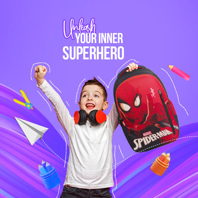 Skybags Marvel Spiderman  School Backpack 02 Red